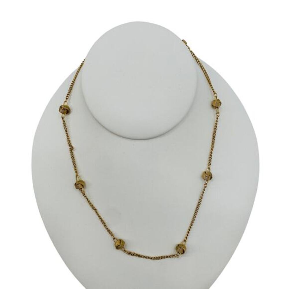 avon vintage gold knot dainty‎ necklace